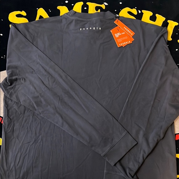 YoungLA Gray Long Sleeve Tee Classic Crew Neck - Picture 8 of 9